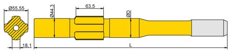 Striking Bar Tamrock R38